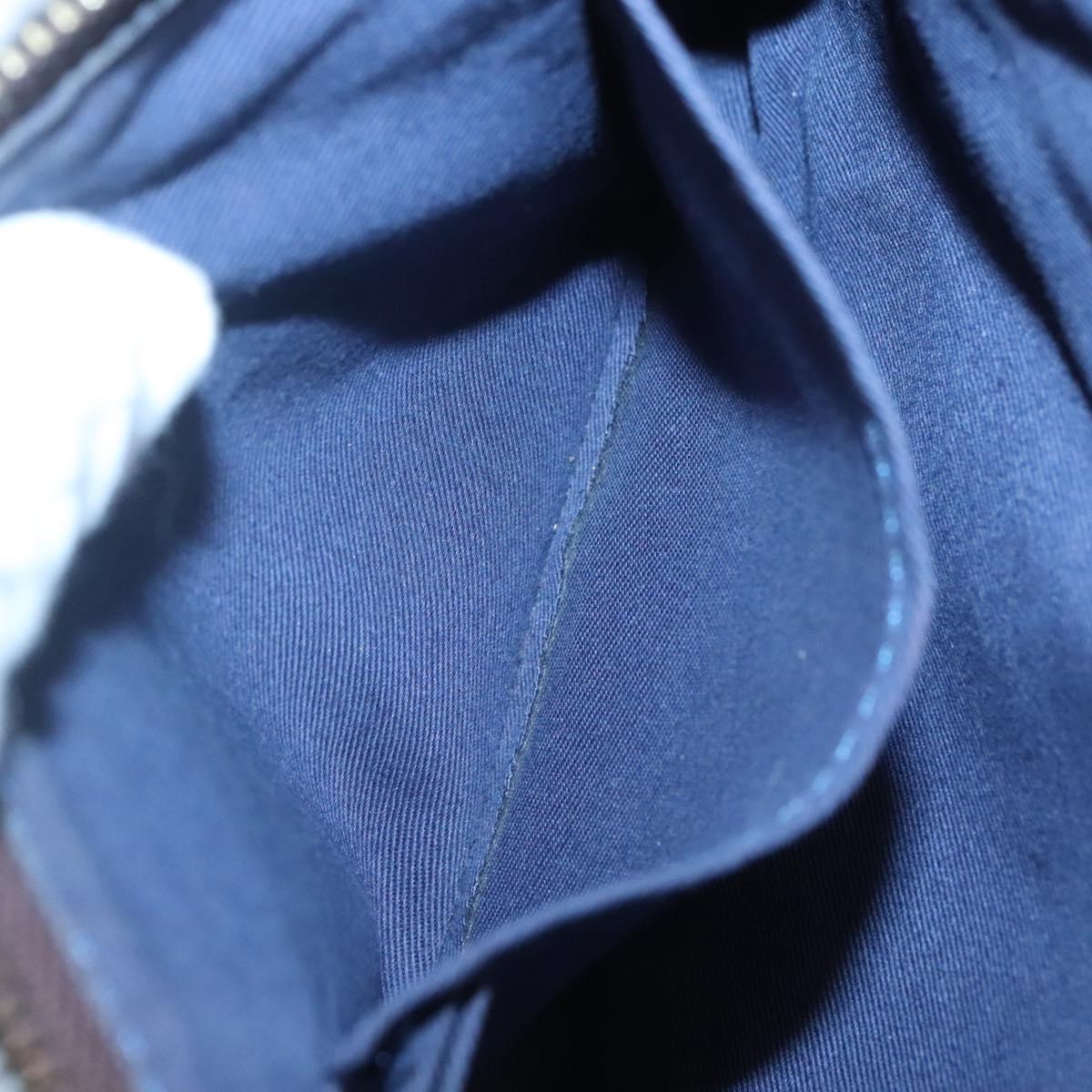 BURBERRY Nova Check Blue Label Shoulder Bag Canvas 2way Blue Auth 117772