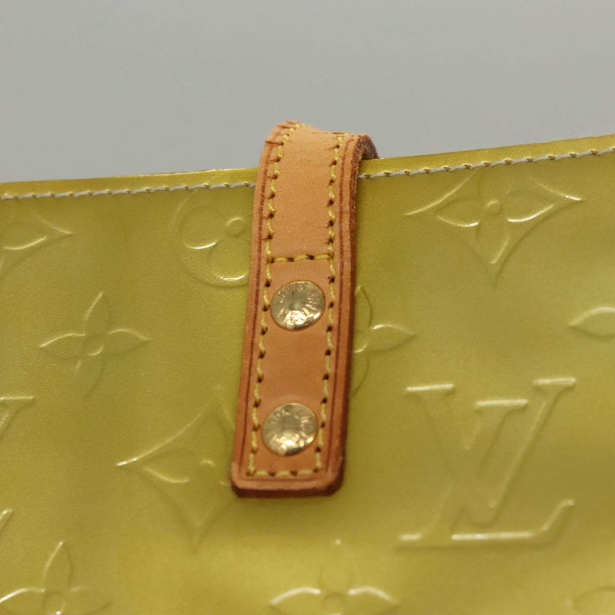 LOUIS VUITTON Monogram Vernis Reade MM Hand Bag Gris M91142 LV Auth 117778