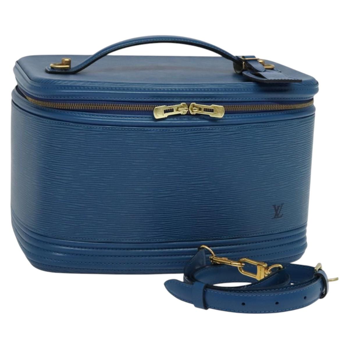 LOUIS VUITTON Epi Nice Hand Bag 2way Toledo Blue M48015 LV Auth 117781