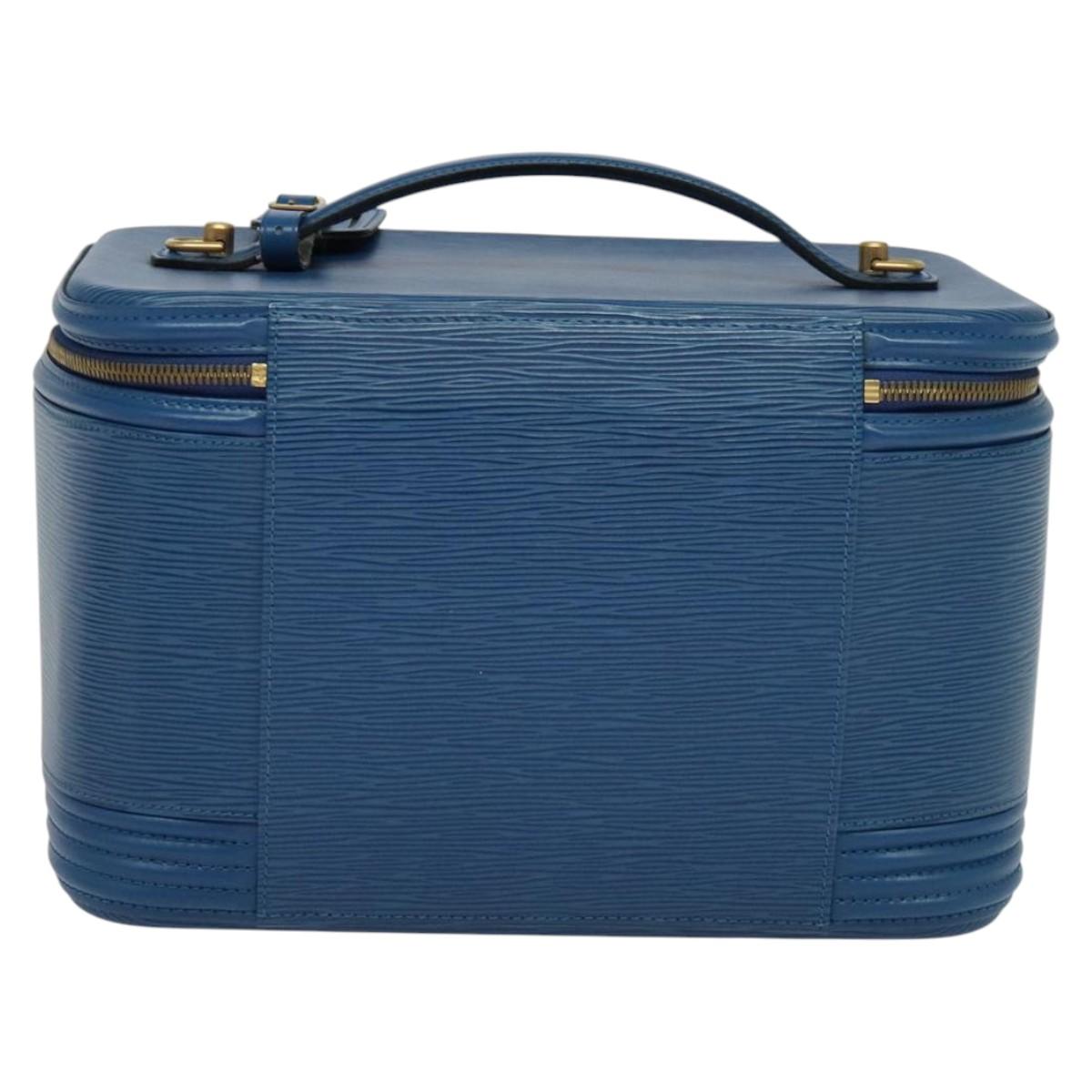 LOUIS VUITTON Epi Nice Hand Bag 2way Toledo Blue M48015 LV Auth 117781