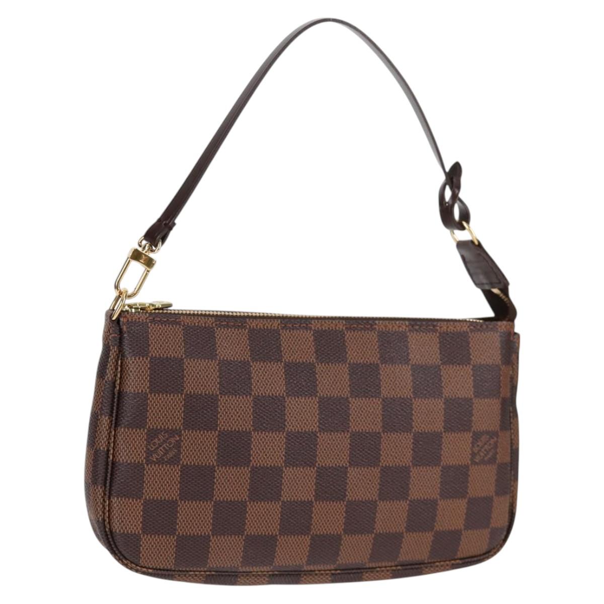 LOUIS VUITTON Damier Ebene Pochette Accessoires Pouch N41206 LV Auth 117812M