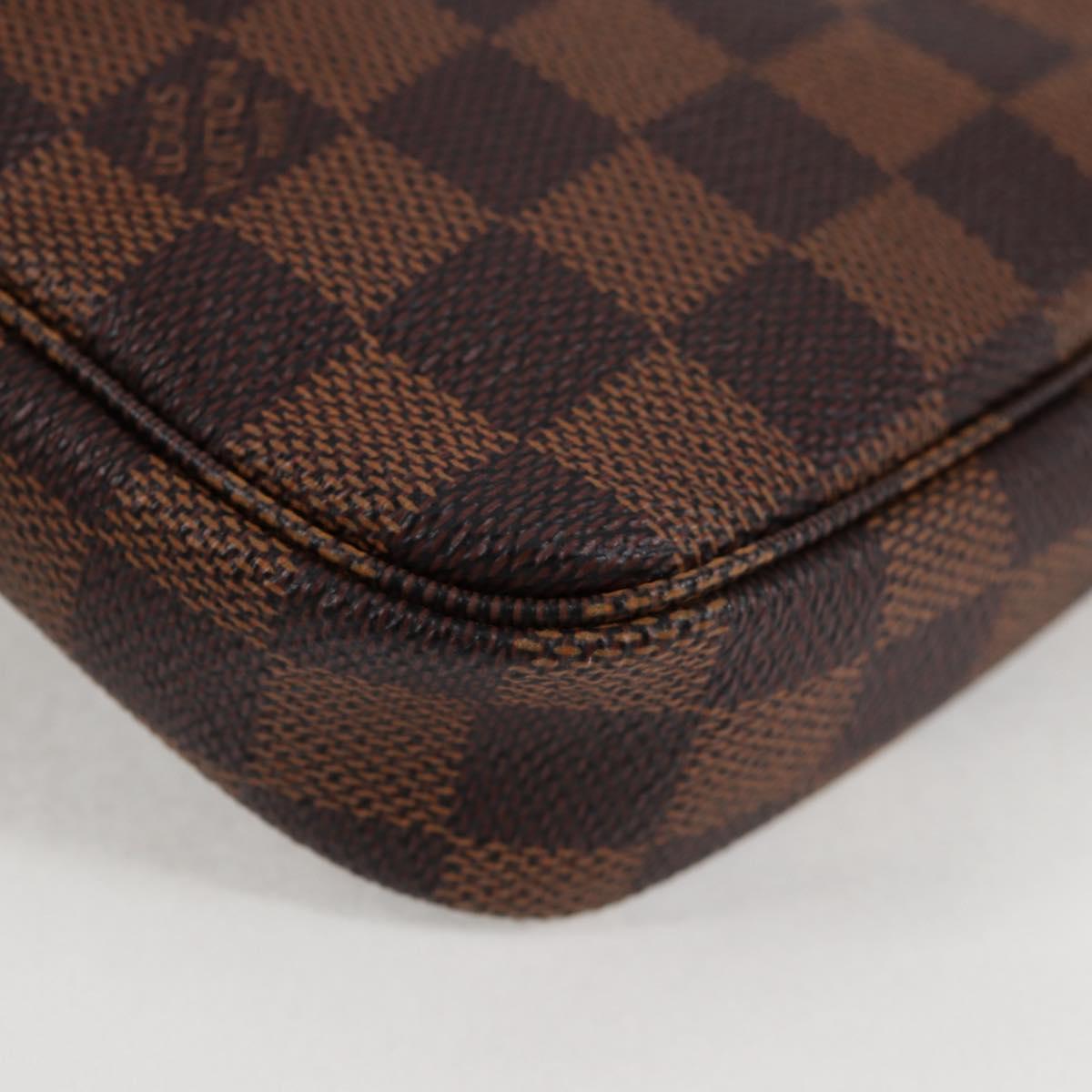 LOUIS VUITTON Damier Ebene Pochette Accessoires Pouch N41206 LV Auth 117812M