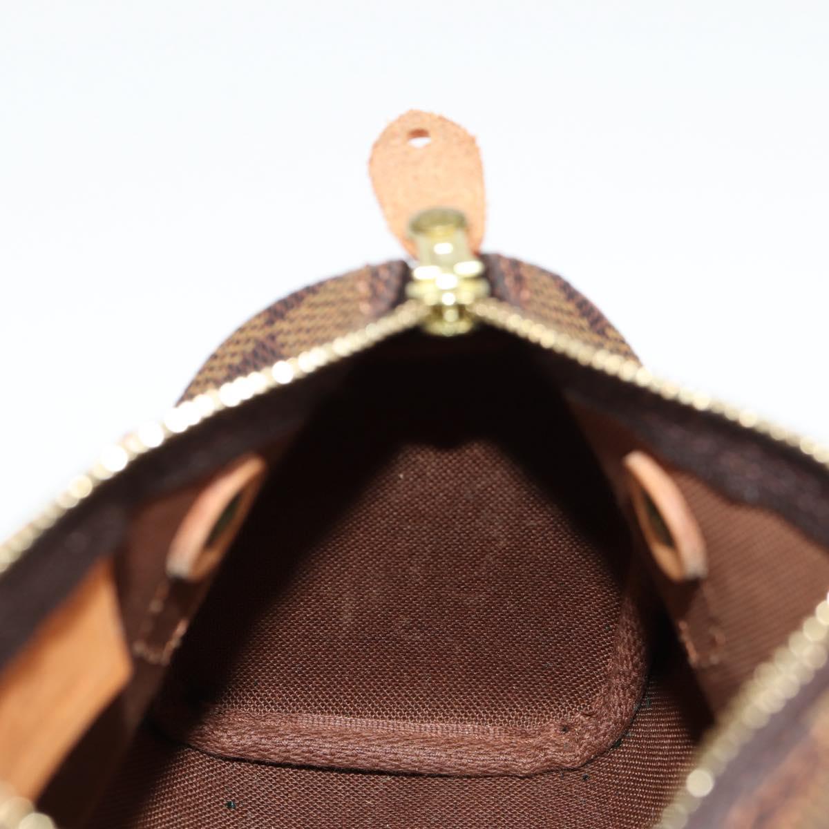 LOUIS VUITTON Damier Ebene Mini Speedy Hand Bag SPO N41536 LV Auth 117814SM