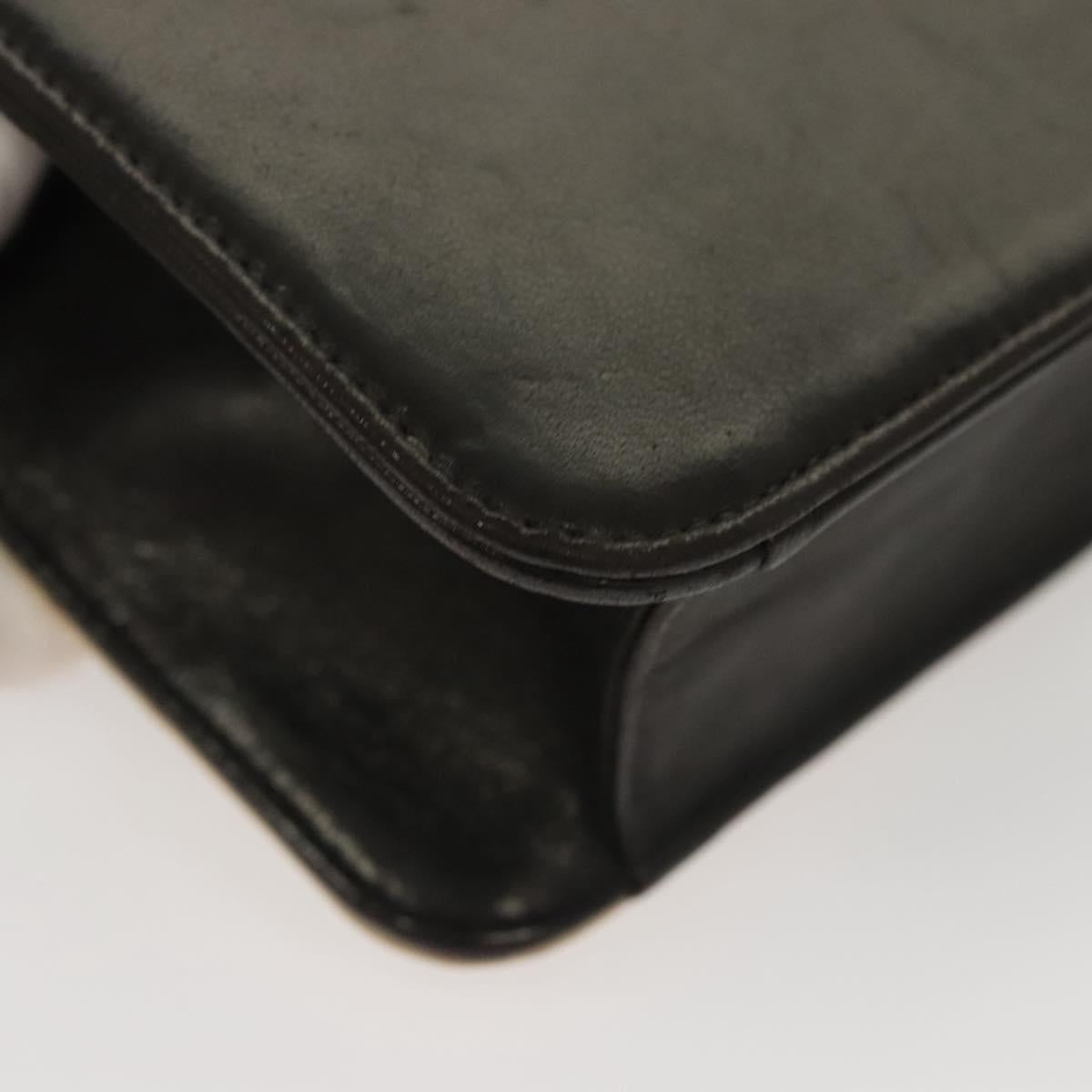 CHANEL Hand Bag Lamb Skin Beige CC Auth 117841