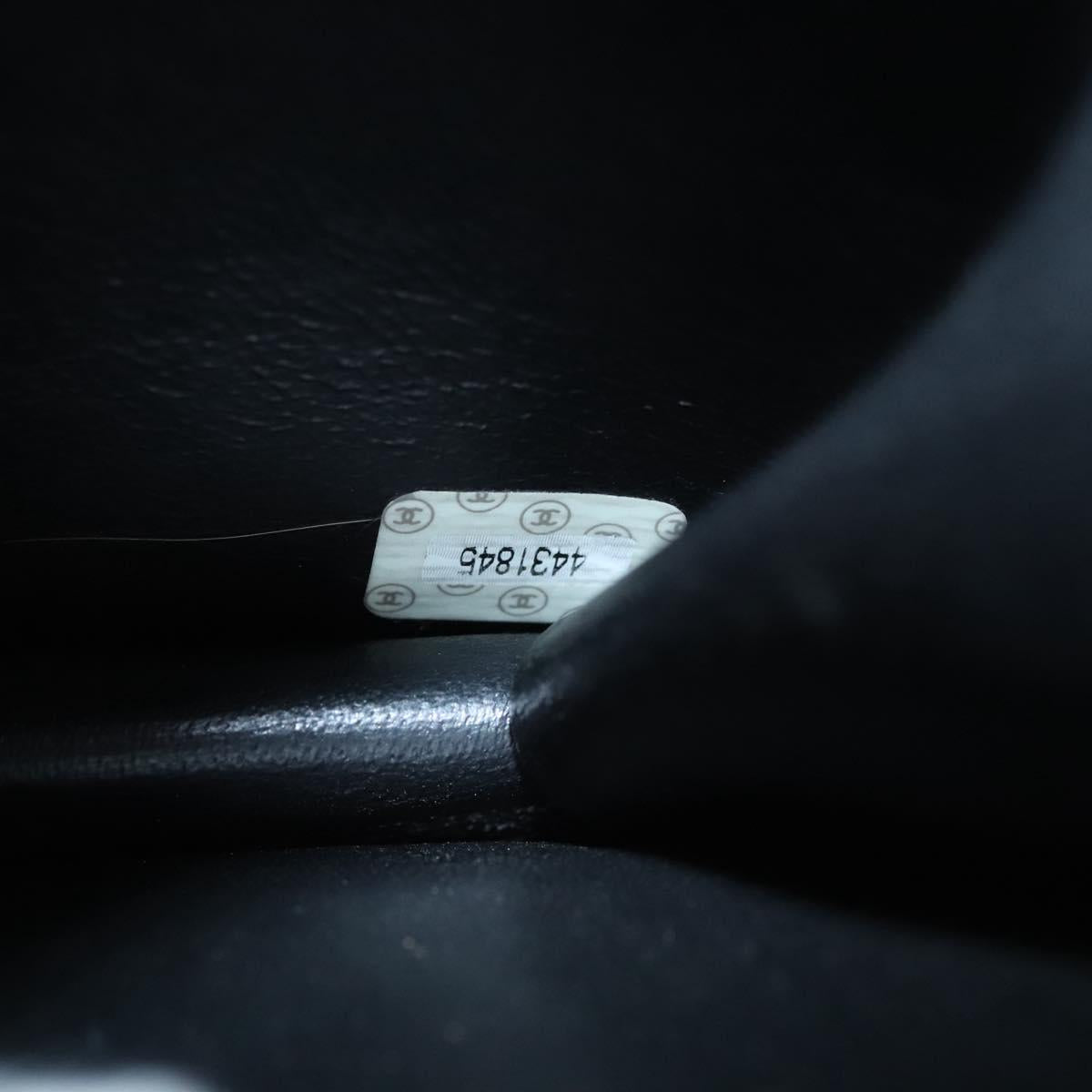 CHANEL Hand Bag Lamb Skin Beige CC Auth 117841