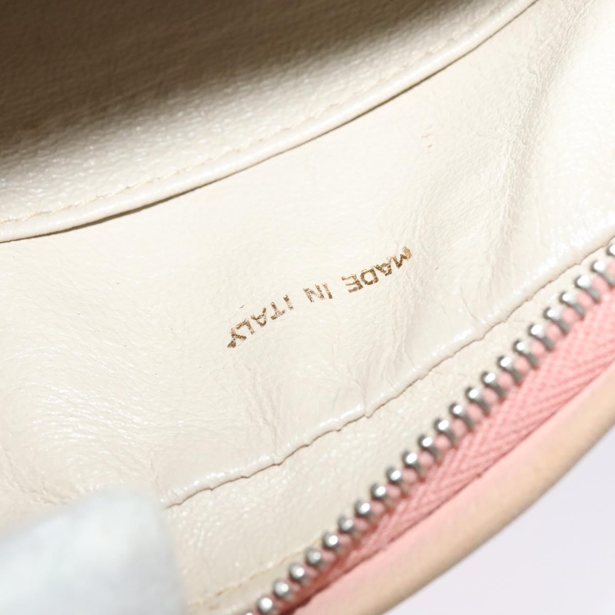 CHANEL Matelasse Shoulder Bag Lamb Skin Pink CC Auth 117845