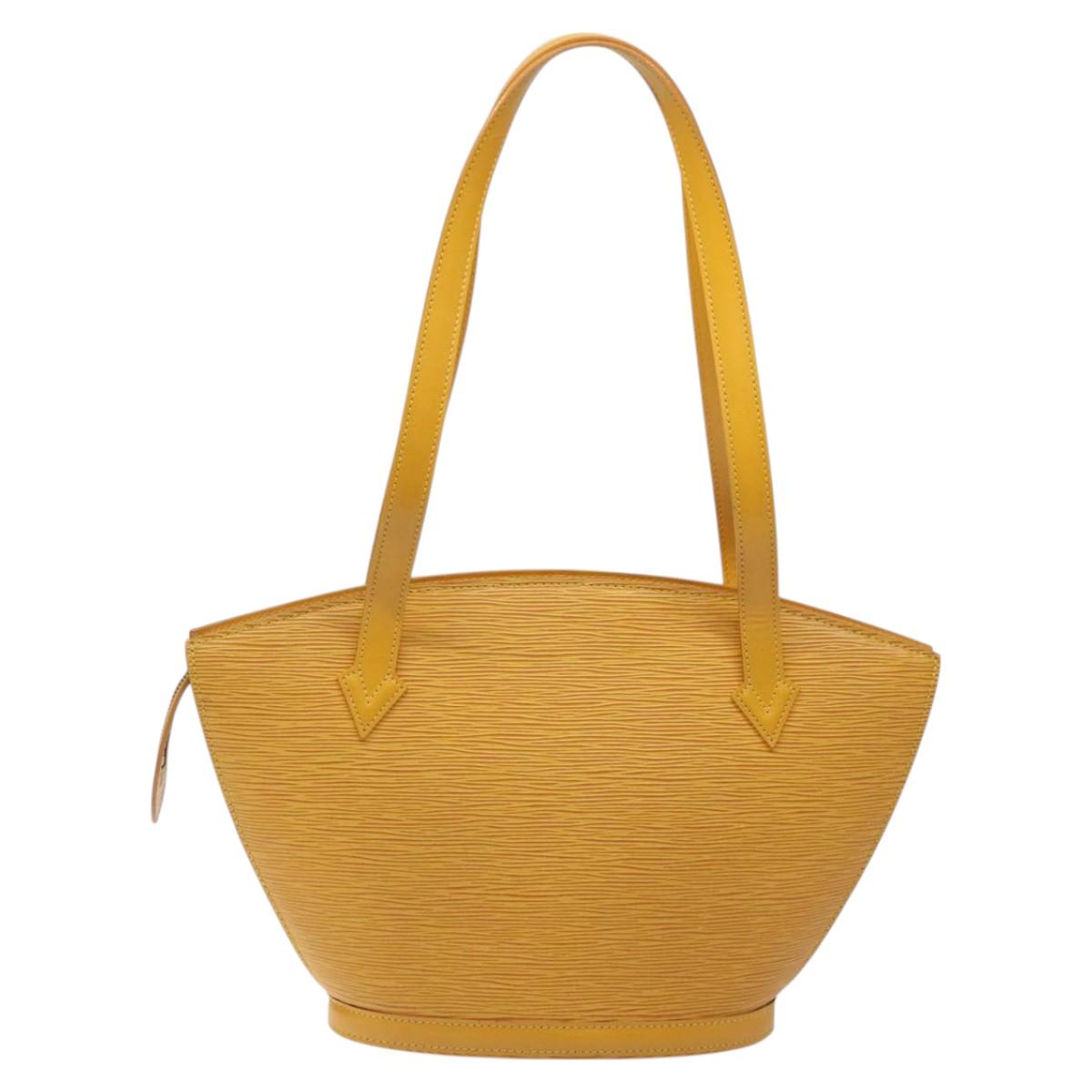 LOUIS VUITTON Epi Saint Jacques Poignees Long Bag Yellow M52339 LV Auth 117865