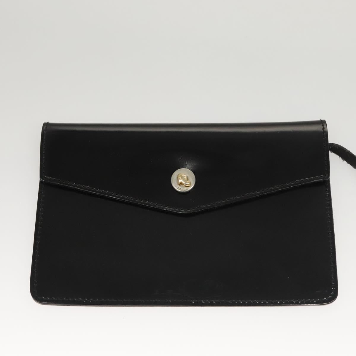 Salvatore Ferragamo Hand Bag Patent leather Black Auth 117886