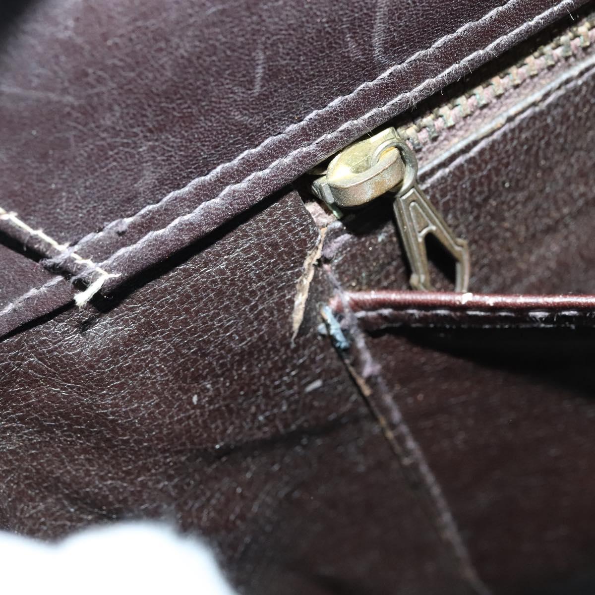 CELINE C Sulky Shoulder Bag Canvas Beige Gold Auth 117907