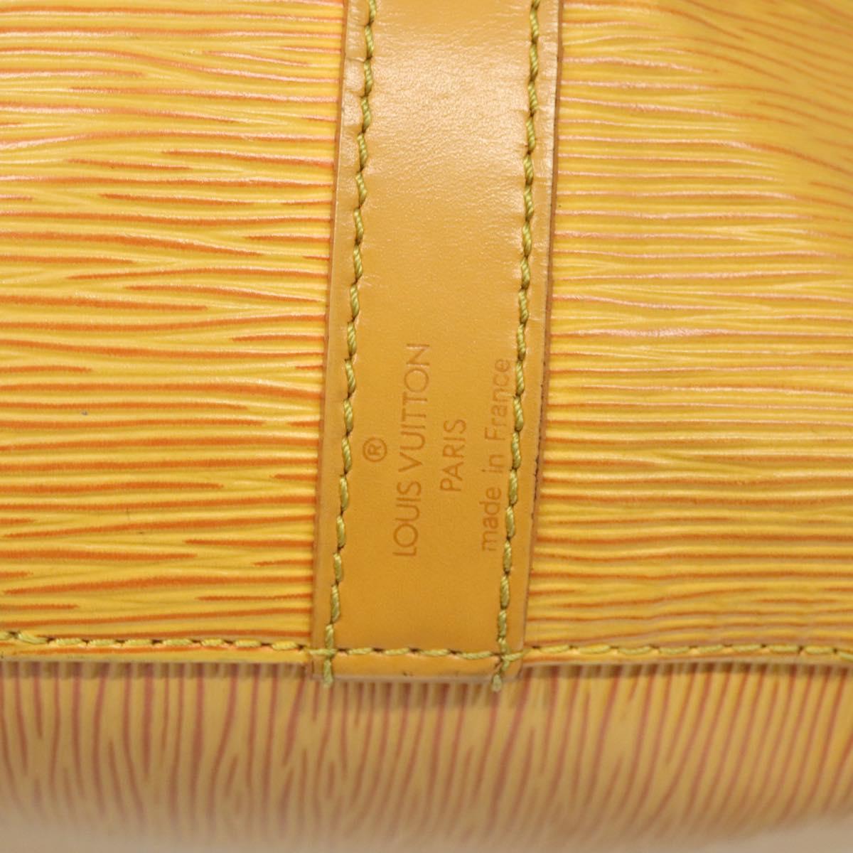 LOUIS VUITTON Epi Petit Noe Shoulder Bag Yellow M44109 LV Auth 117939
