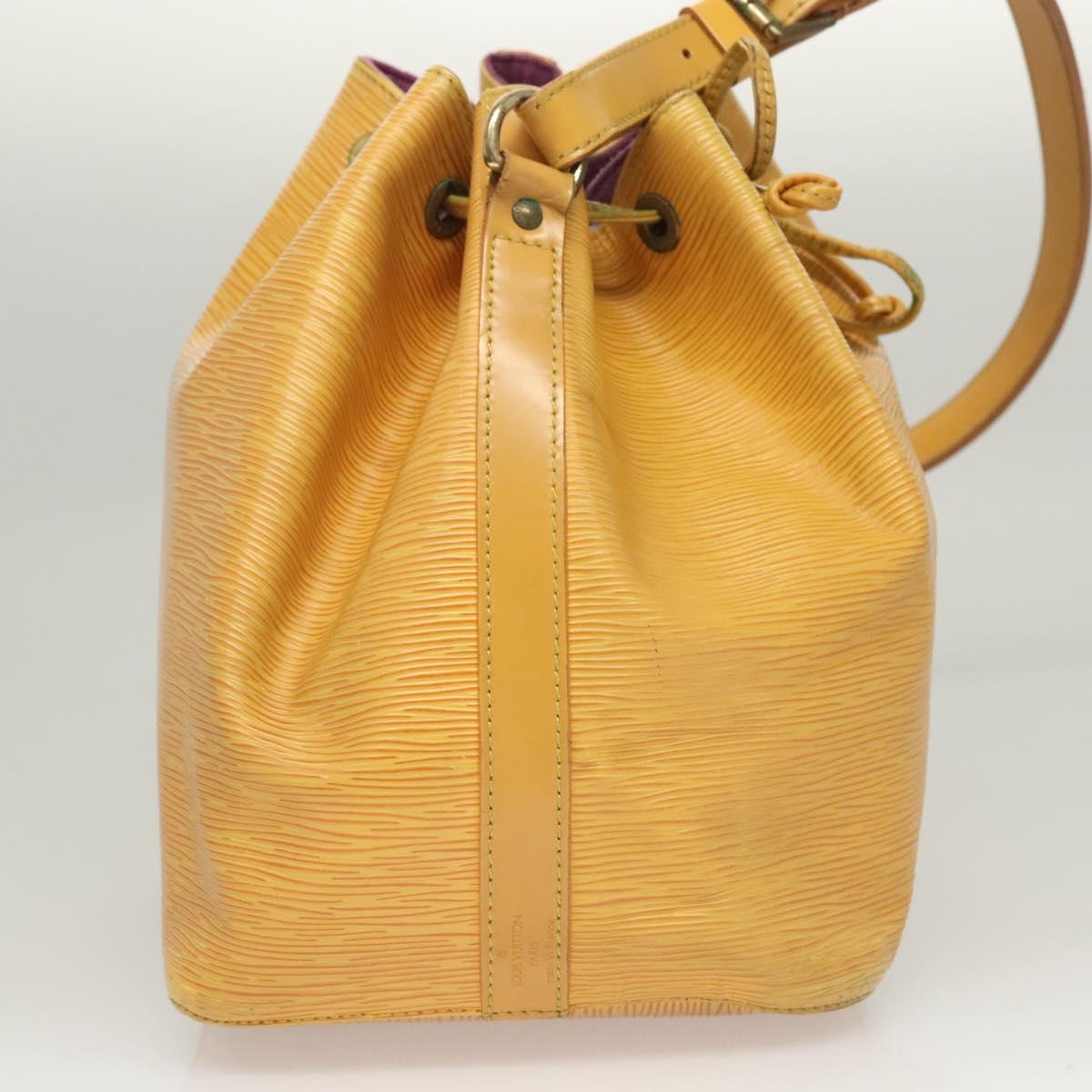 LOUIS VUITTON Epi Petit Noe Shoulder Bag Yellow M44109 LV Auth 117939