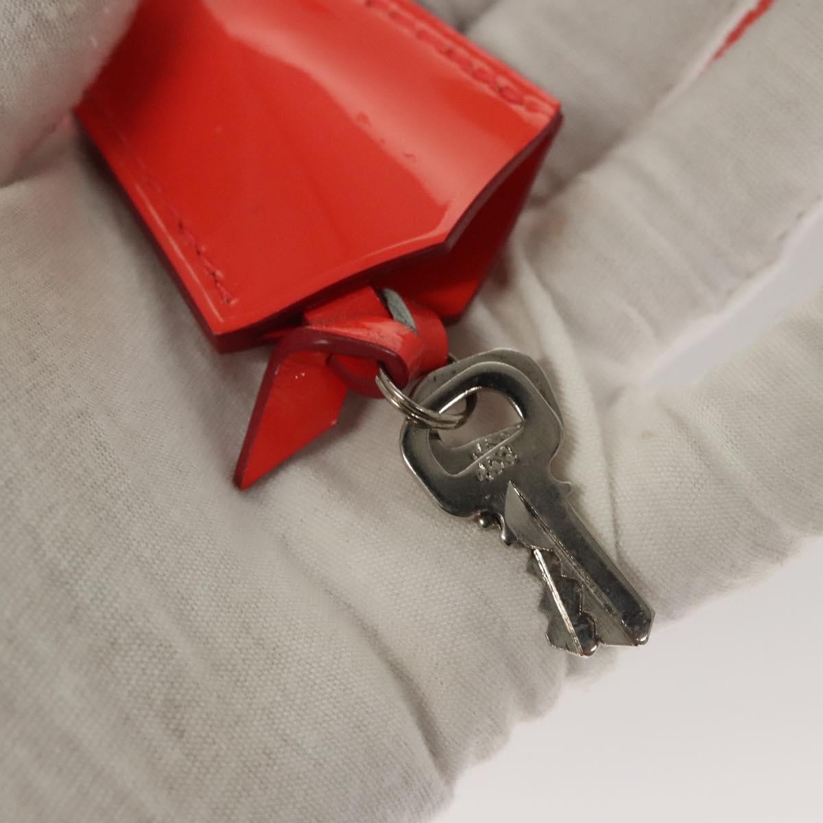 LOUIS VUITTON Vernis Rayure Alma BB Hand Bag 2way Rose rich LV Auth 117988