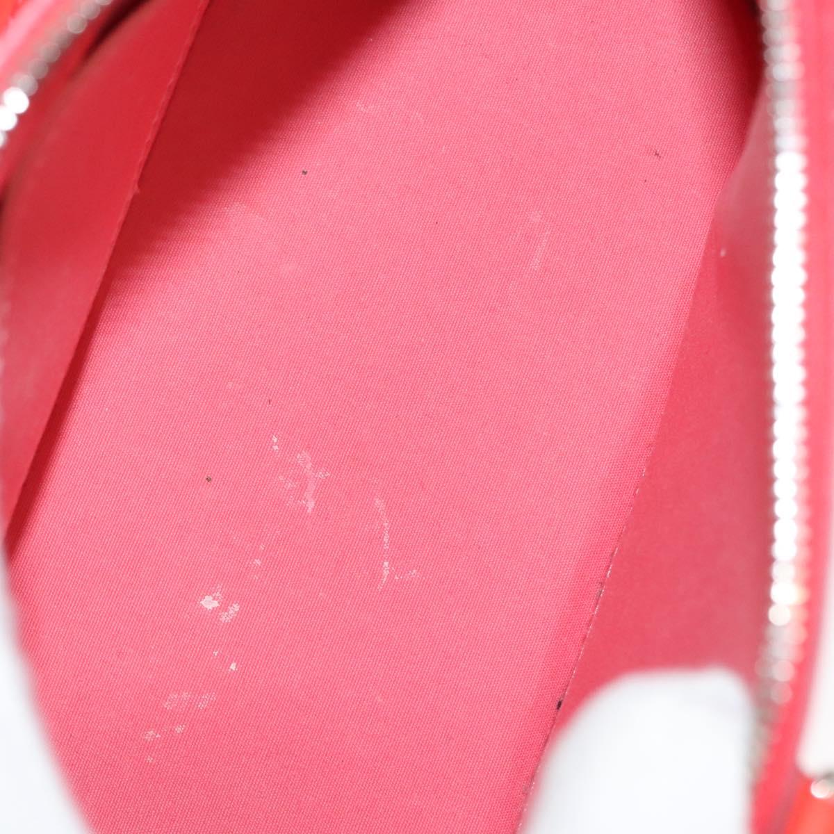 LOUIS VUITTON Vernis Rayure Alma BB Hand Bag 2way Rose rich LV Auth 117988