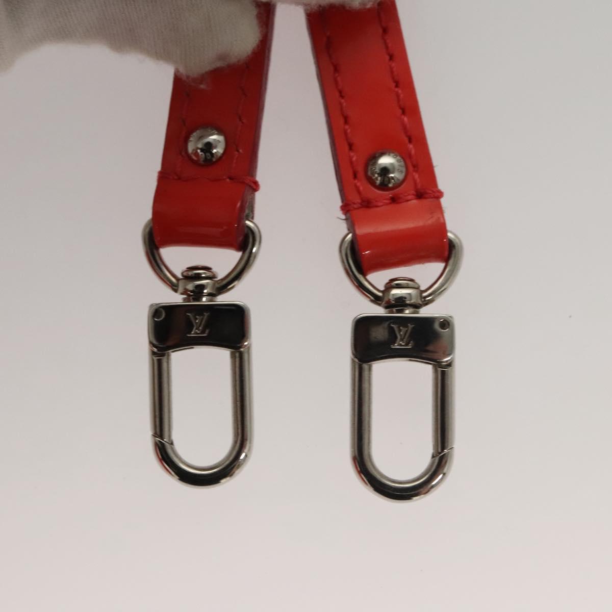 LOUIS VUITTON Vernis Rayure Alma BB Hand Bag 2way Rose rich LV Auth 117988