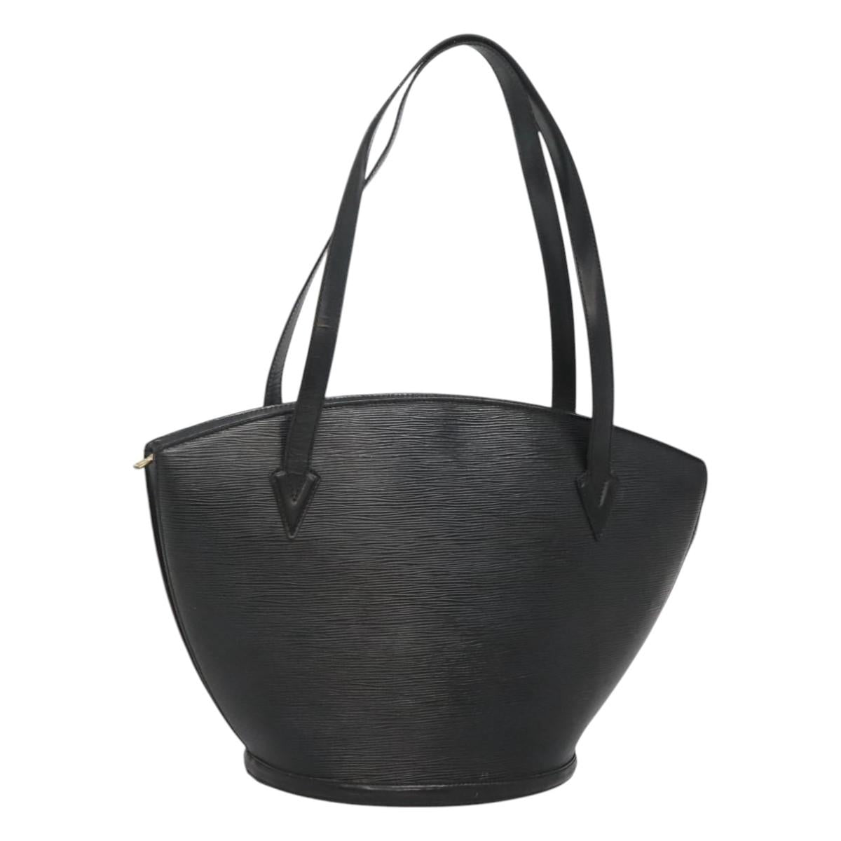 LOUIS VUITTON Epi Saint Jacques Shopping Shoulder Bag Black M52262 Auth 117999