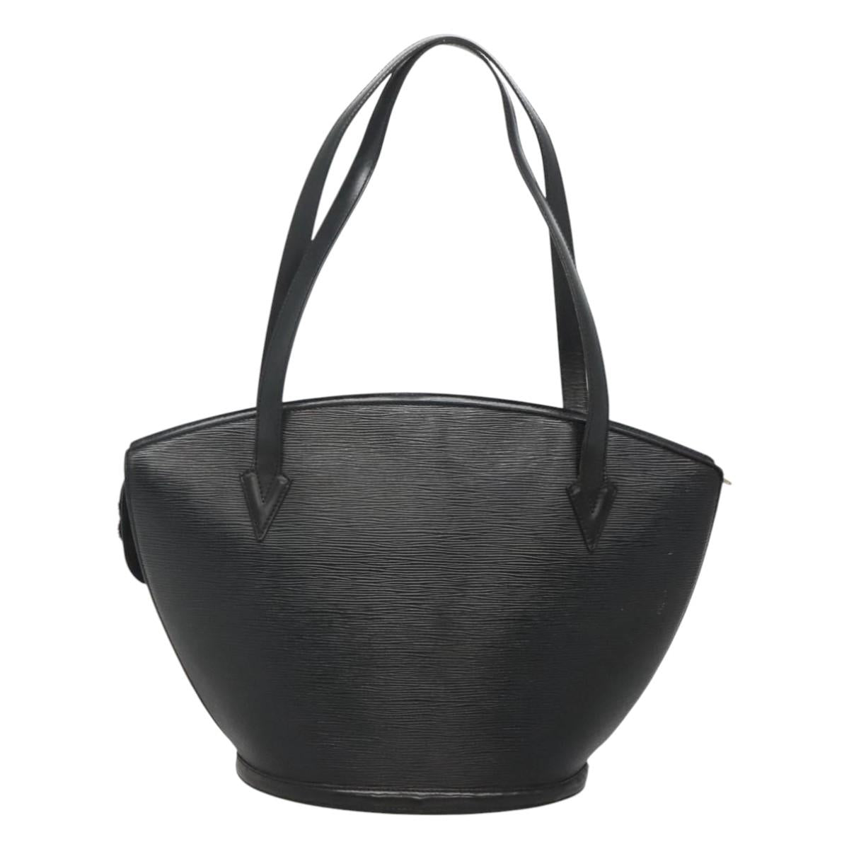 LOUIS VUITTON Epi Saint Jacques Shopping Shoulder Bag Black M52262 Auth 117999