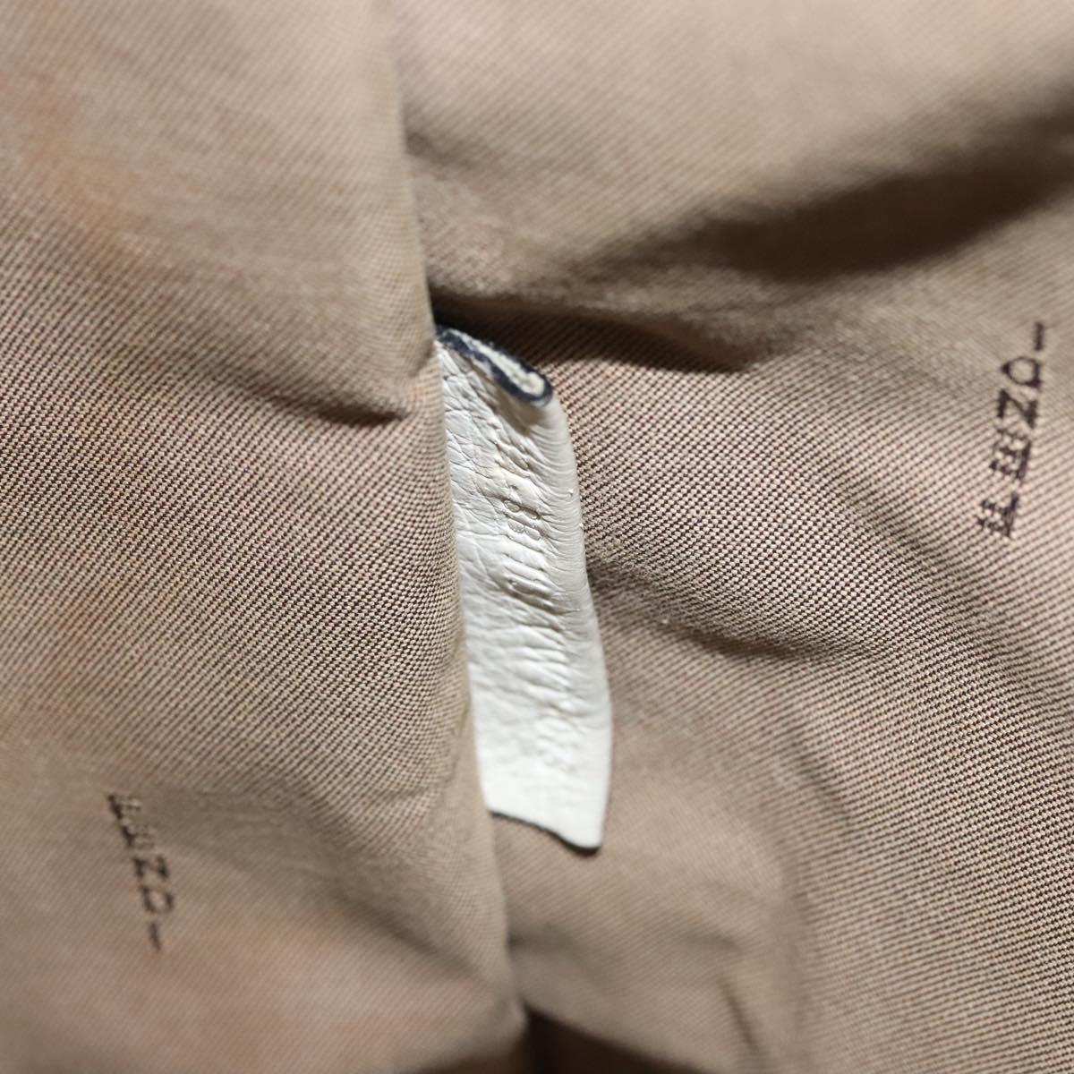 FENDI Zucchino Canvas Tote Bag Black Gold Auth 118016