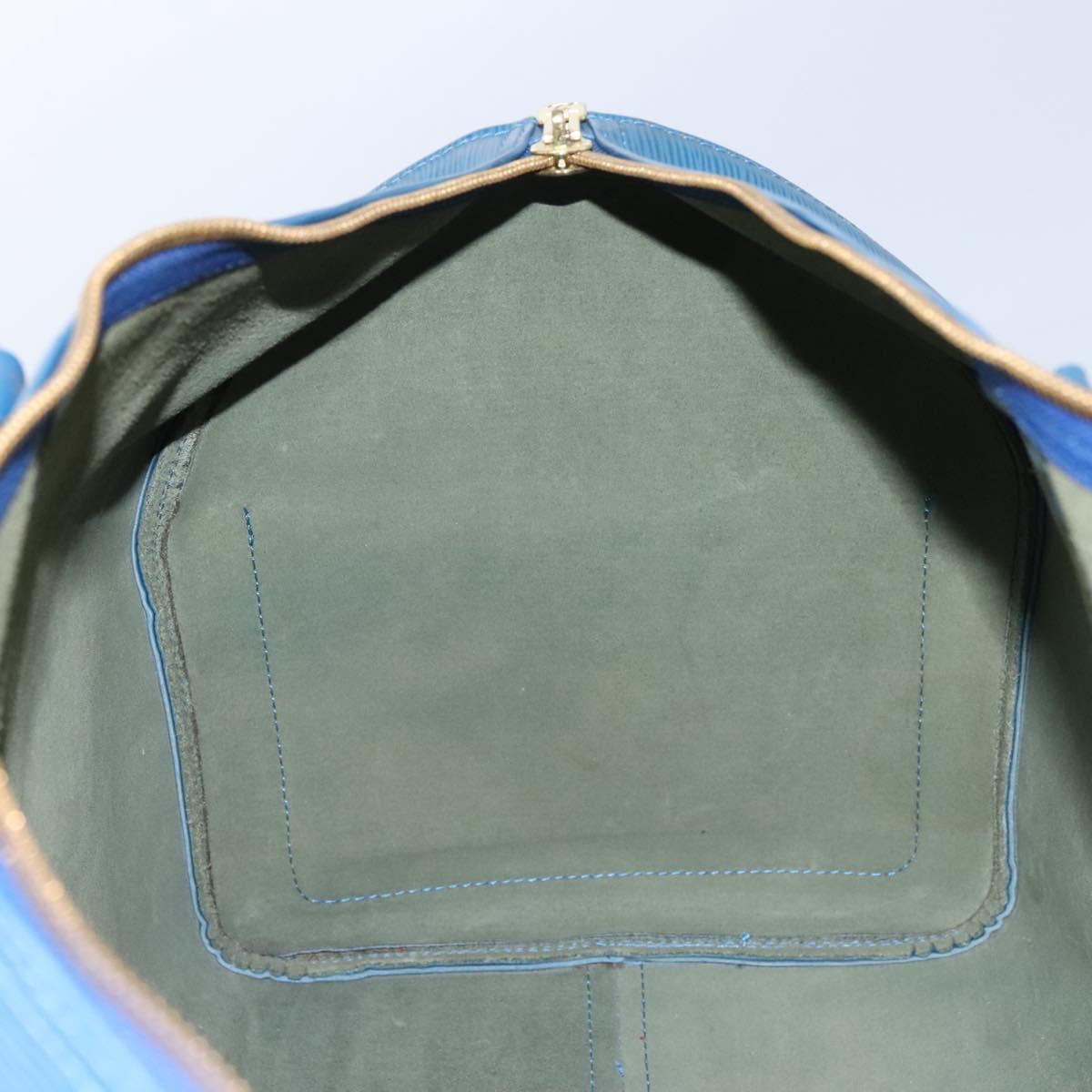 LOUIS VUITTON Epi Keepall 55 Boston Bag Toledo Blue M42955 LV Auth 118023