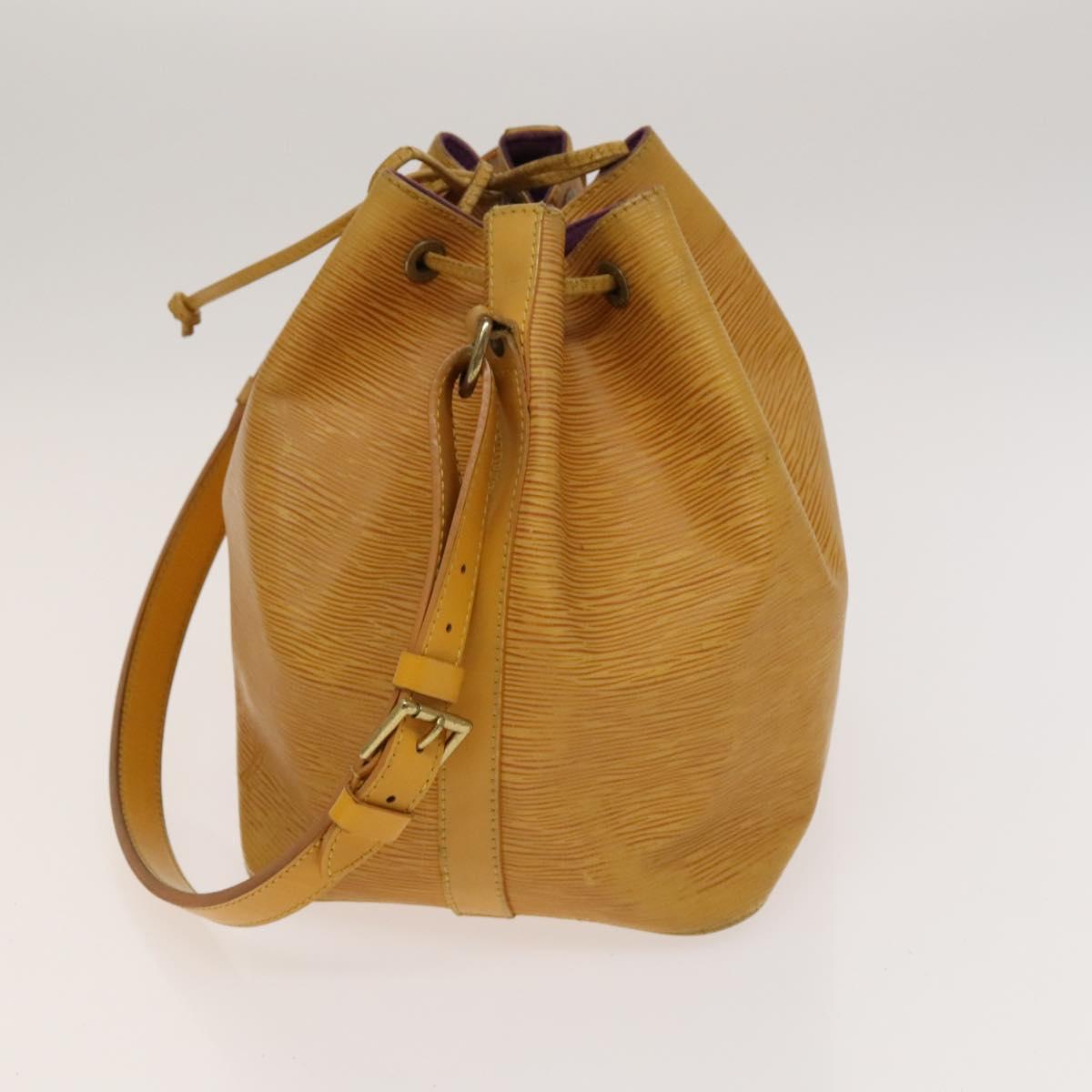 LOUIS VUITTON Epi Petit Noe Shoulder Bag Yellow M44109 LV Auth 118036