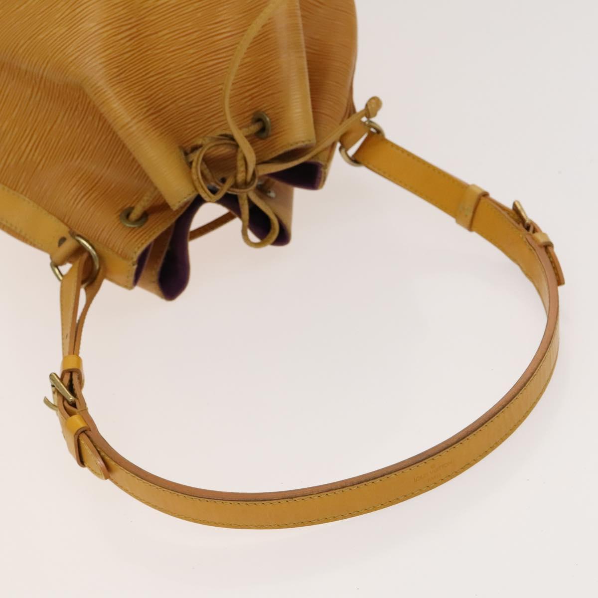 LOUIS VUITTON Epi Petit Noe Shoulder Bag Yellow M44109 LV Auth 118036