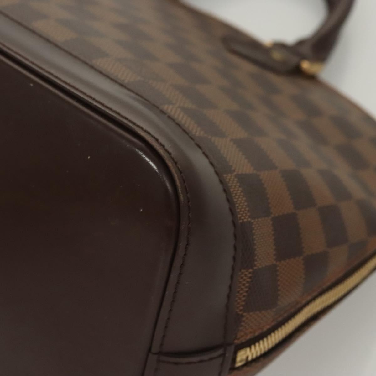 LOUIS VUITTON Damier Ebene Alma Hand Bag N51131 LV Auth 118055