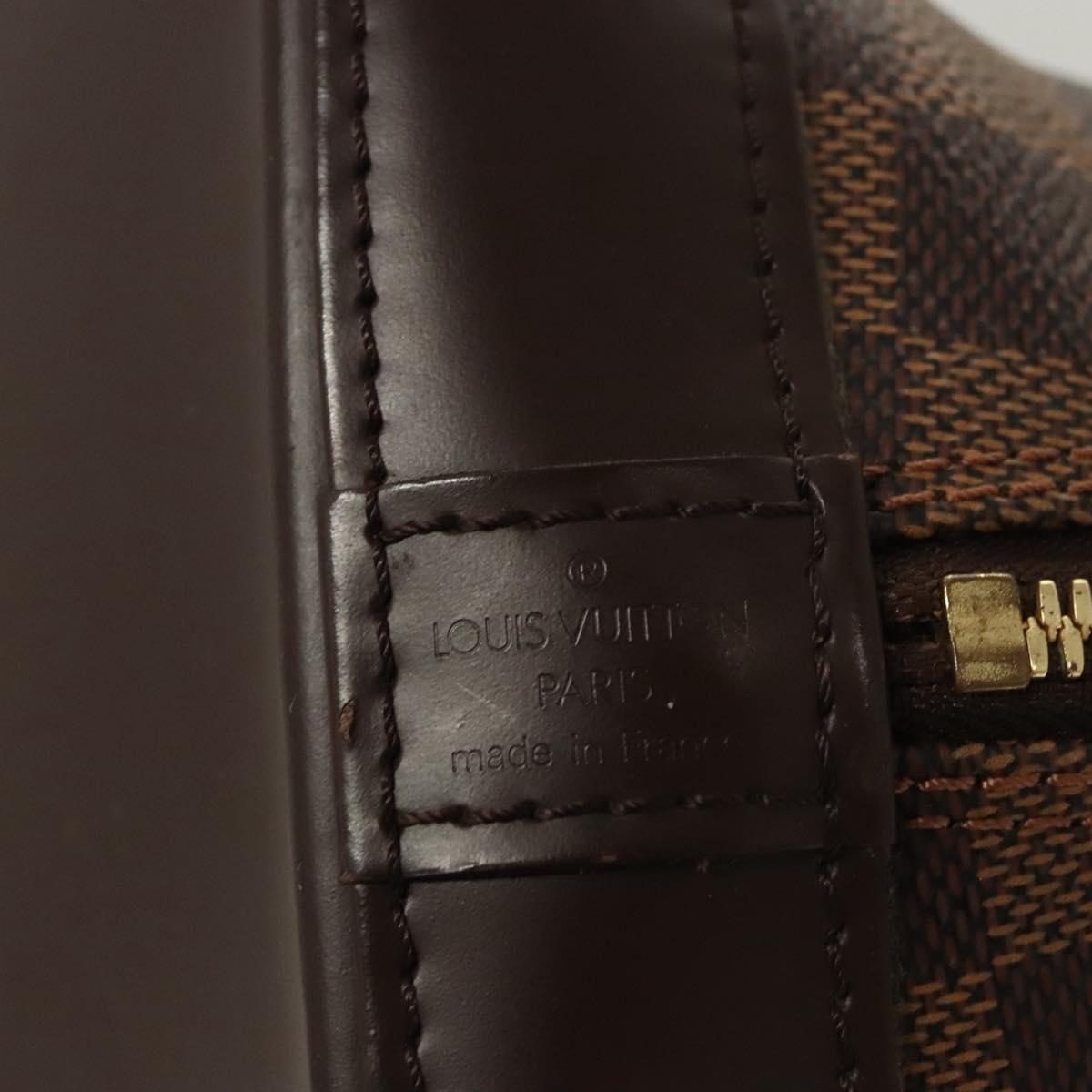 LOUIS VUITTON Damier Ebene Alma Hand Bag N51131 LV Auth 118055