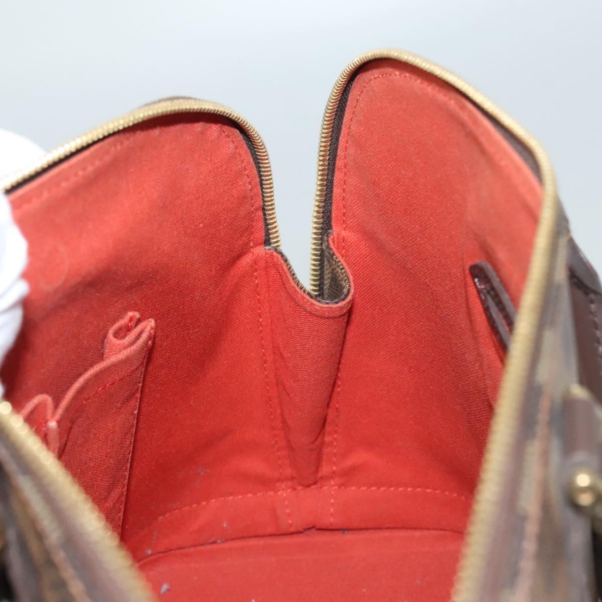 LOUIS VUITTON Damier Ebene Alma Hand Bag N51131 LV Auth 118055