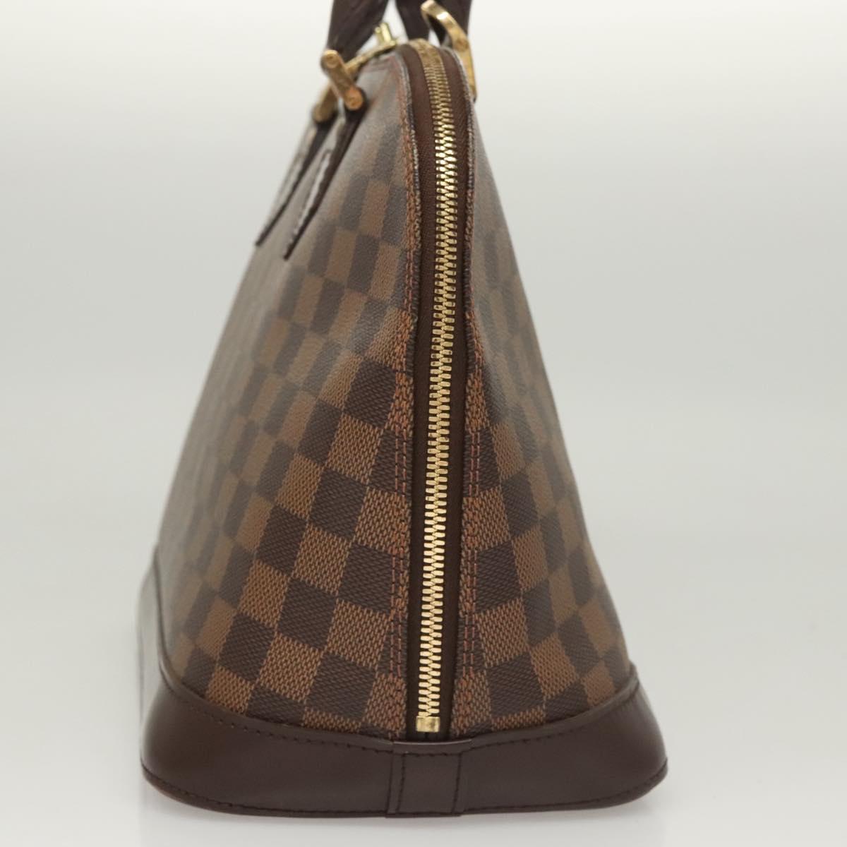LOUIS VUITTON Damier Ebene Alma Hand Bag N51131 LV Auth 118055