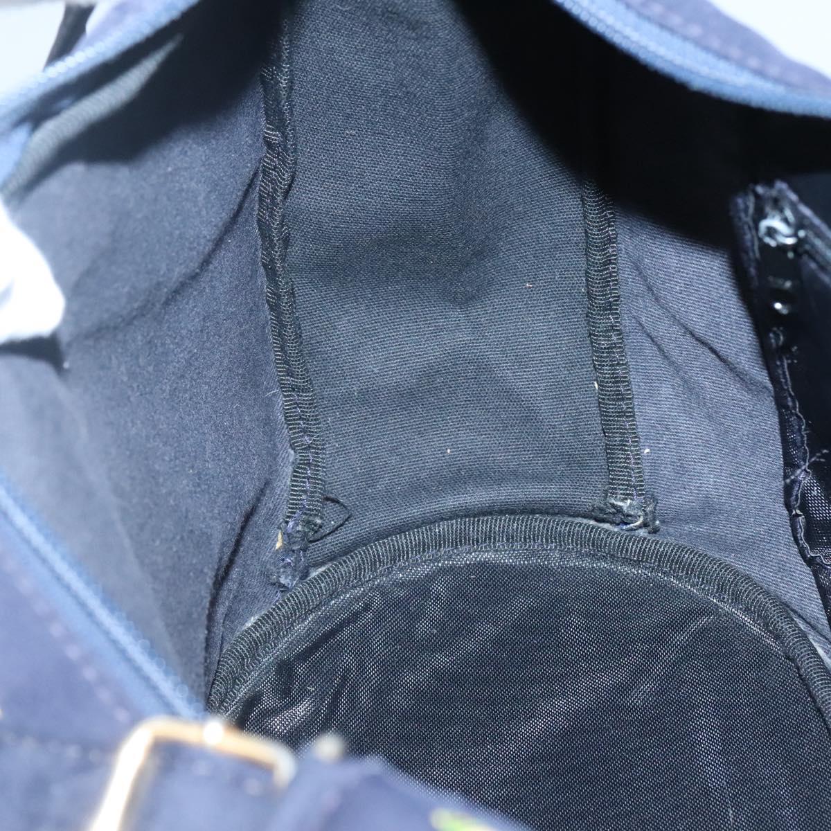 VERSACE Shoulder Bag Canvas Green Auth 118063