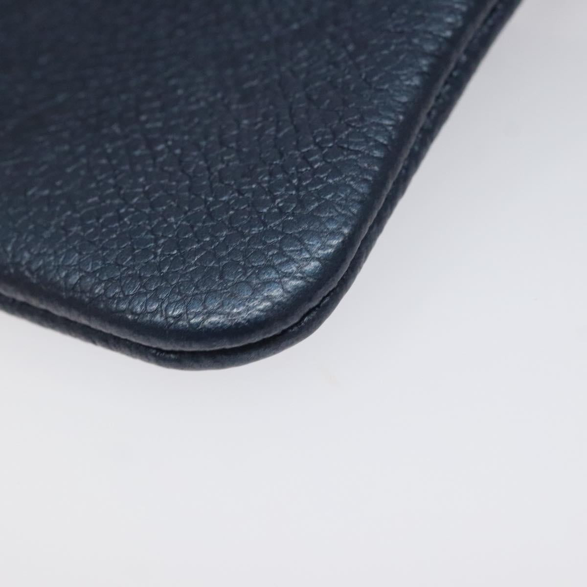 LOUIS VUITTON Monogram Empreinte Pochette Cles Celest M80900 LV Auth 118067