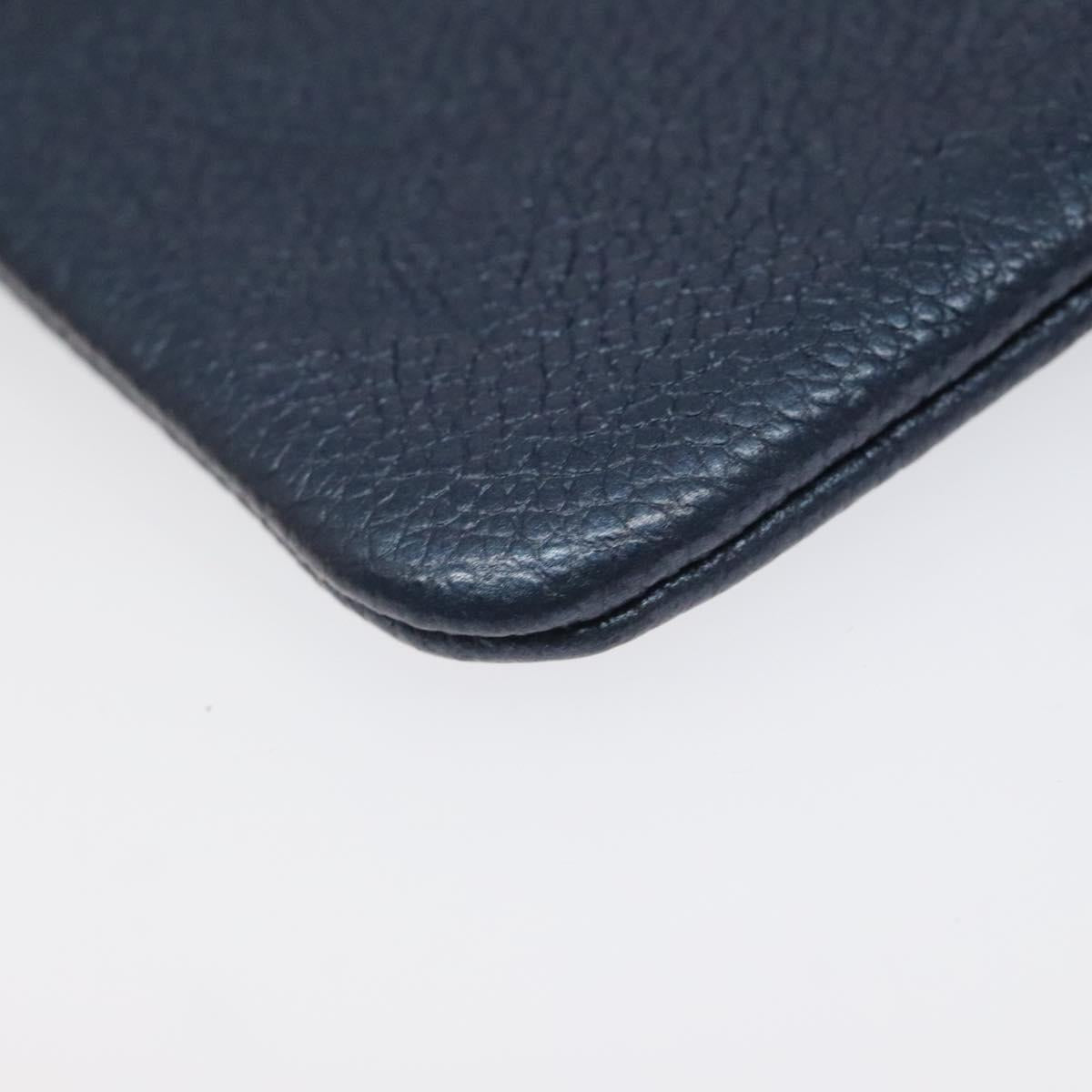 LOUIS VUITTON Monogram Empreinte Pochette Cles Celest M80900 LV Auth 118067