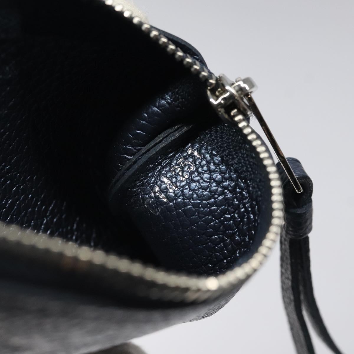 LOUIS VUITTON Monogram Empreinte Pochette Cles Celest M80900 LV Auth 118067