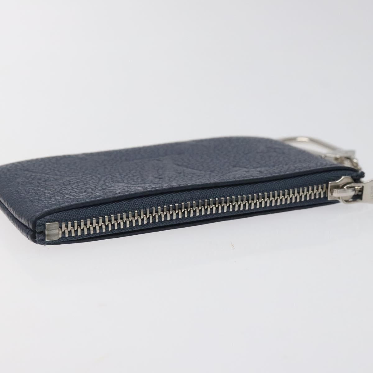 LOUIS VUITTON Monogram Empreinte Pochette Cles Celest M80900 LV Auth 118067