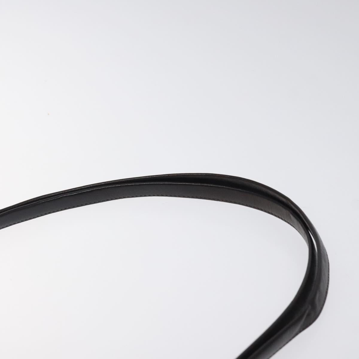 Christian Dior Trotter Canvas Shoulder Bag Brown Gold Auth 118076