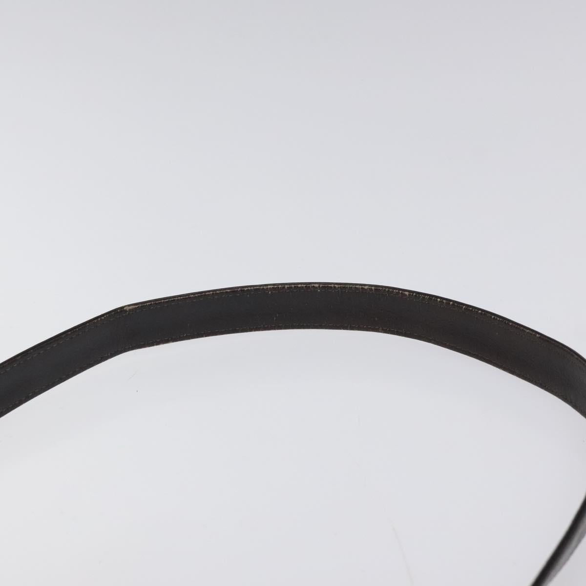 Christian Dior Trotter Canvas Shoulder Bag Brown Gold Auth 118077