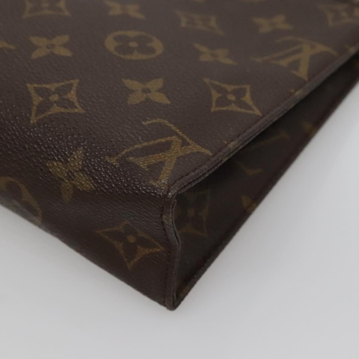 LOUIS VUITTON Monogram Poche Toilette 19 Pouch M47544 LV Auth 118086