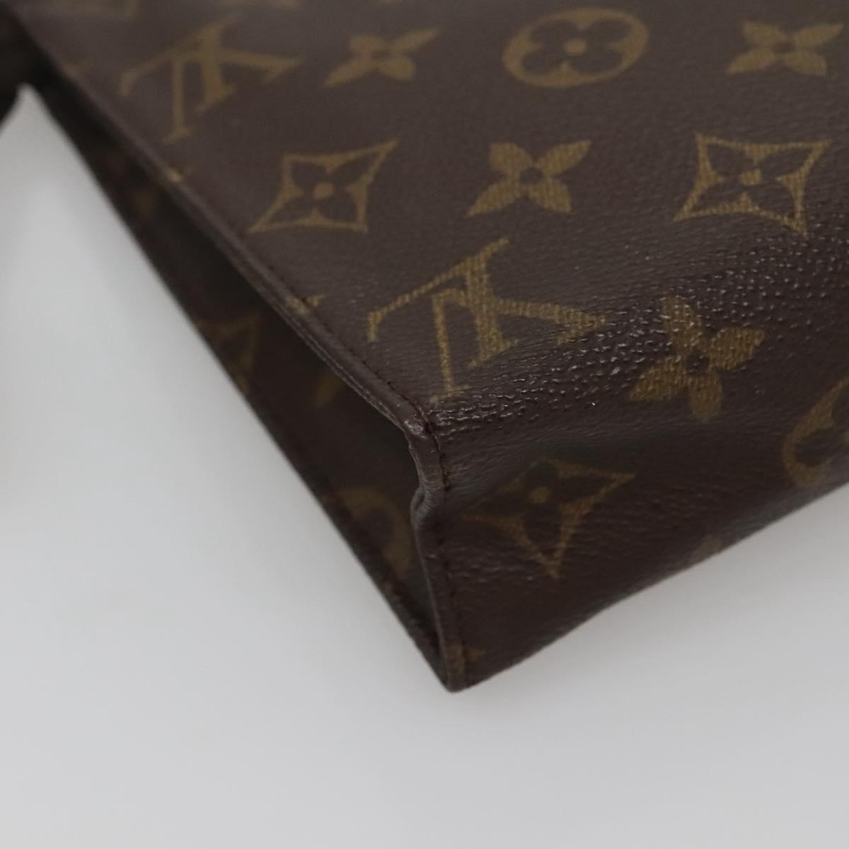 LOUIS VUITTON Monogram Poche Toilette 19 Pouch M47544 LV Auth 118086