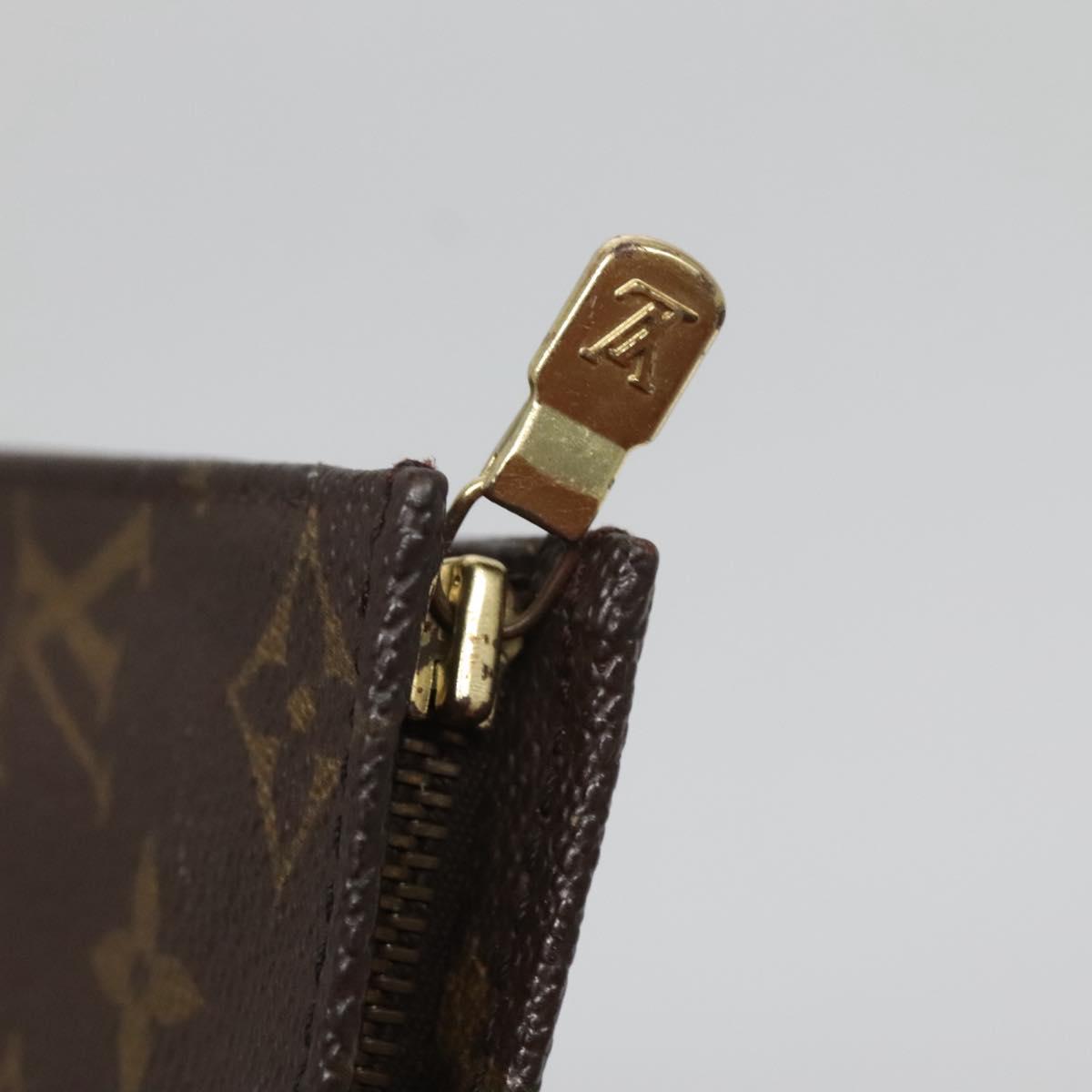 LOUIS VUITTON Monogram Poche Toilette 19 Pouch M47544 LV Auth 118086