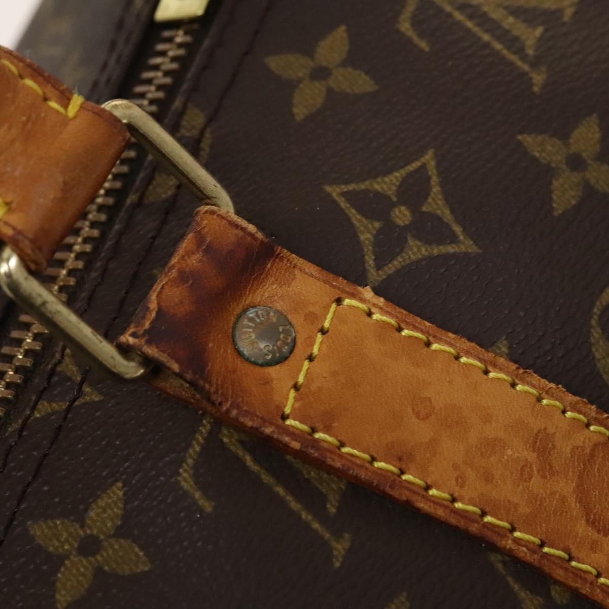 LOUIS VUITTON Monogram Keepall Bandouliere 55 Boston Bag M41414 LV Auth 118094