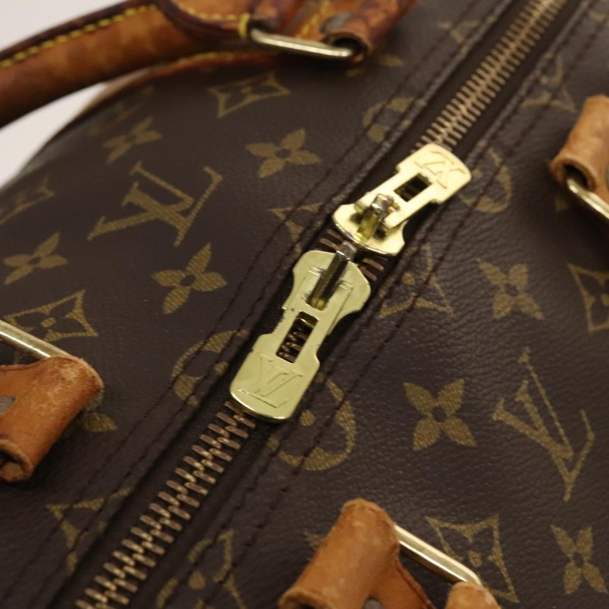 LOUIS VUITTON Monogram Keepall Bandouliere 55 Boston Bag M41414 LV Auth 118094
