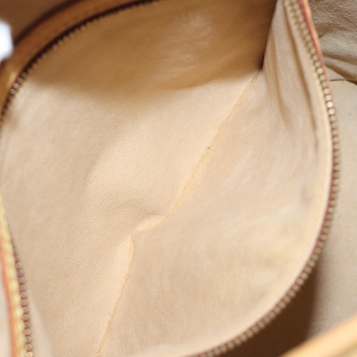 LOUIS VUITTON Nomad leather Bucket PM Shoulder Bag Beige M85001 LV Auth 118104