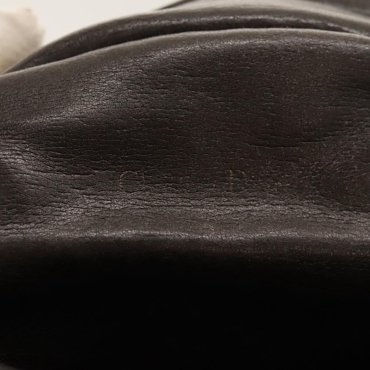 Christian Dior Trotter Canvas Hand Bag Brown Auth 118124