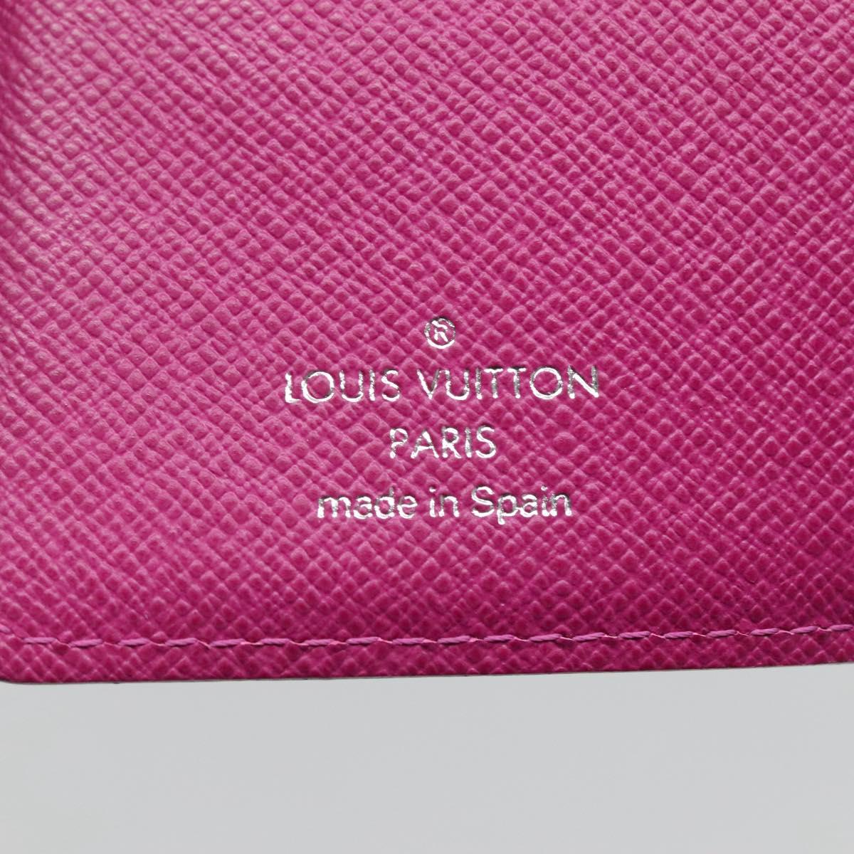 LOUIS VUITTON Epi Agenda PM Day Planner Cover Cassis F2096K LV Auth 118144