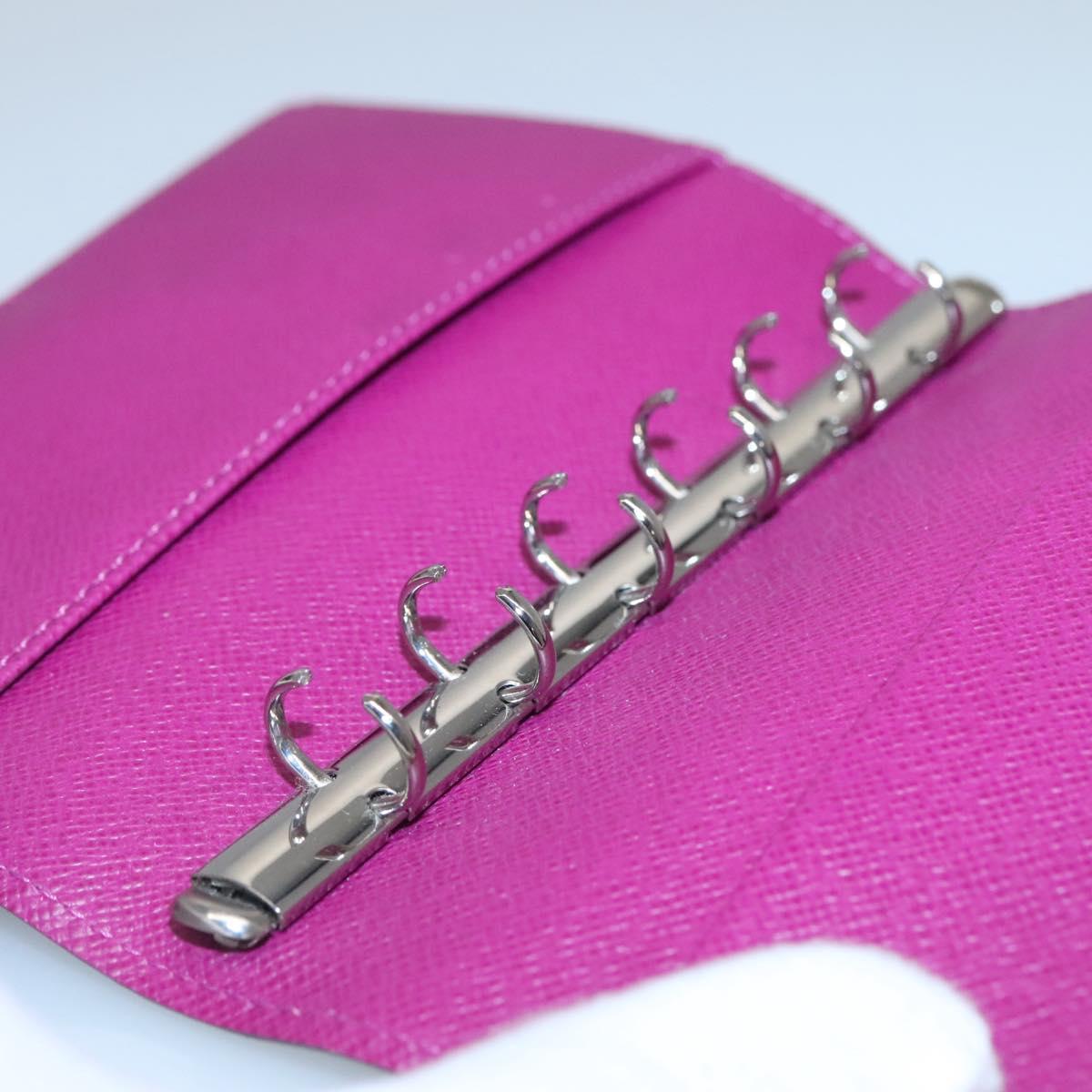 LOUIS VUITTON Epi Agenda PM Day Planner Cover Cassis F2096K LV Auth 118144