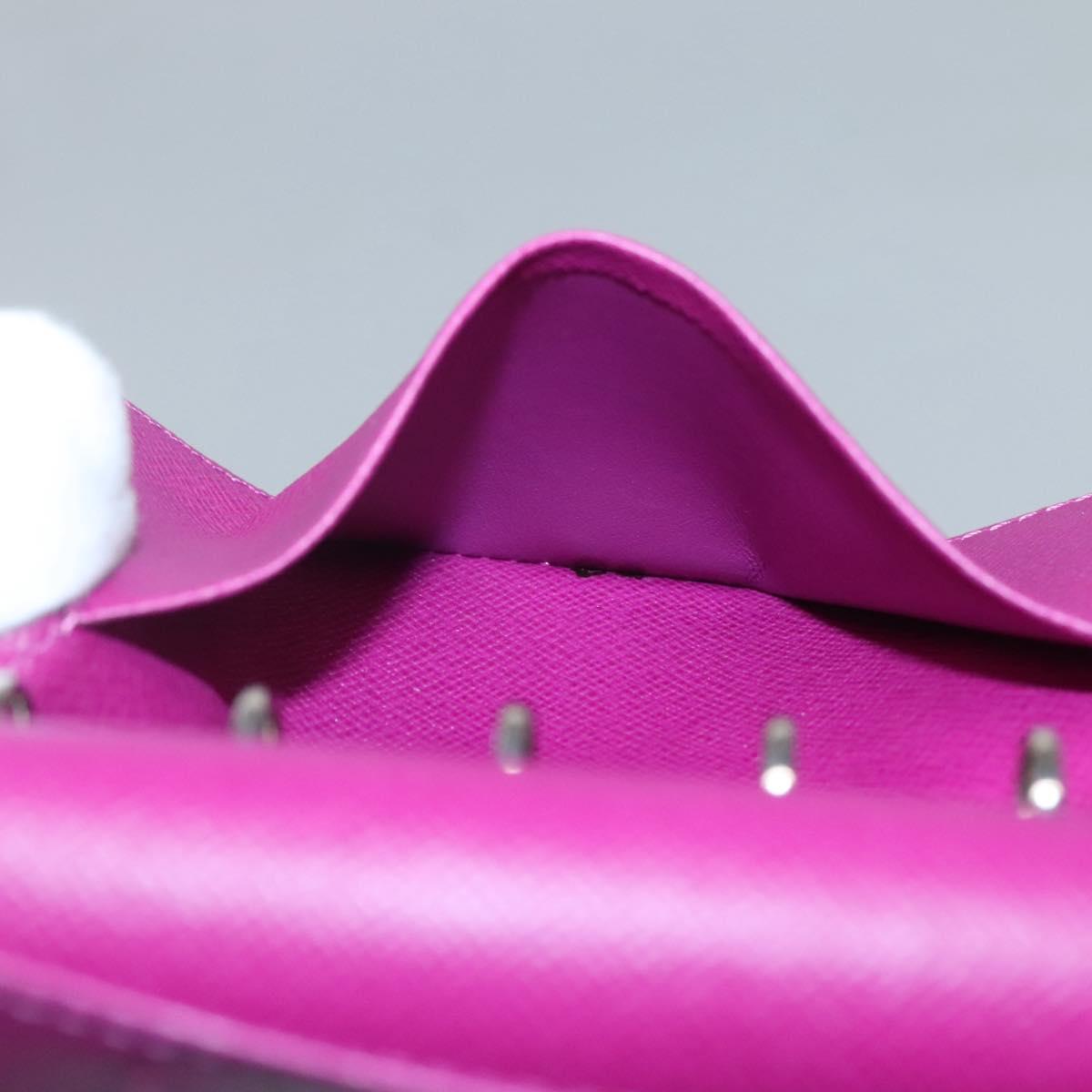 LOUIS VUITTON Epi Agenda PM Day Planner Cover Cassis F2096K LV Auth 118144