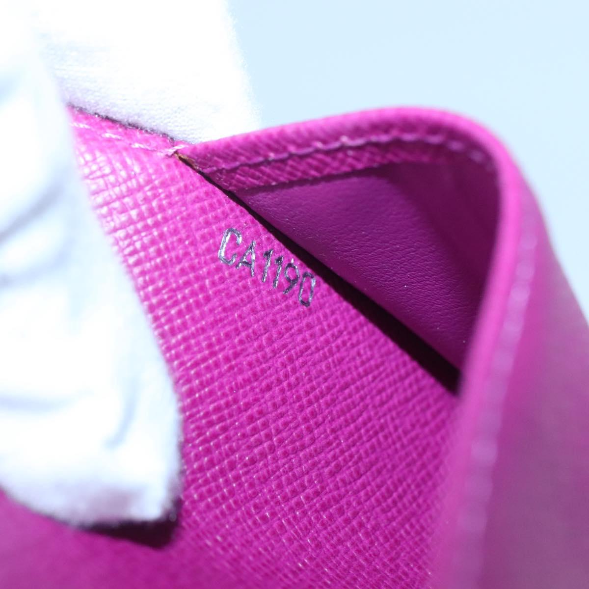 LOUIS VUITTON Epi Agenda PM Day Planner Cover Cassis F2096K LV Auth 118144