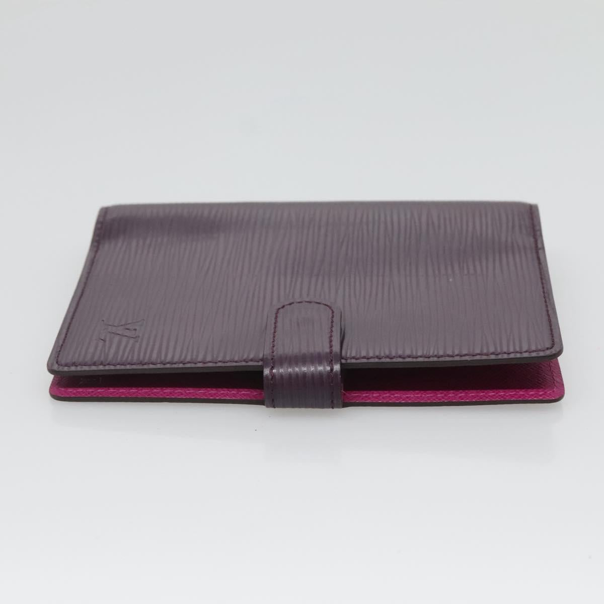 LOUIS VUITTON Epi Agenda PM Day Planner Cover Cassis F2096K LV Auth 118144