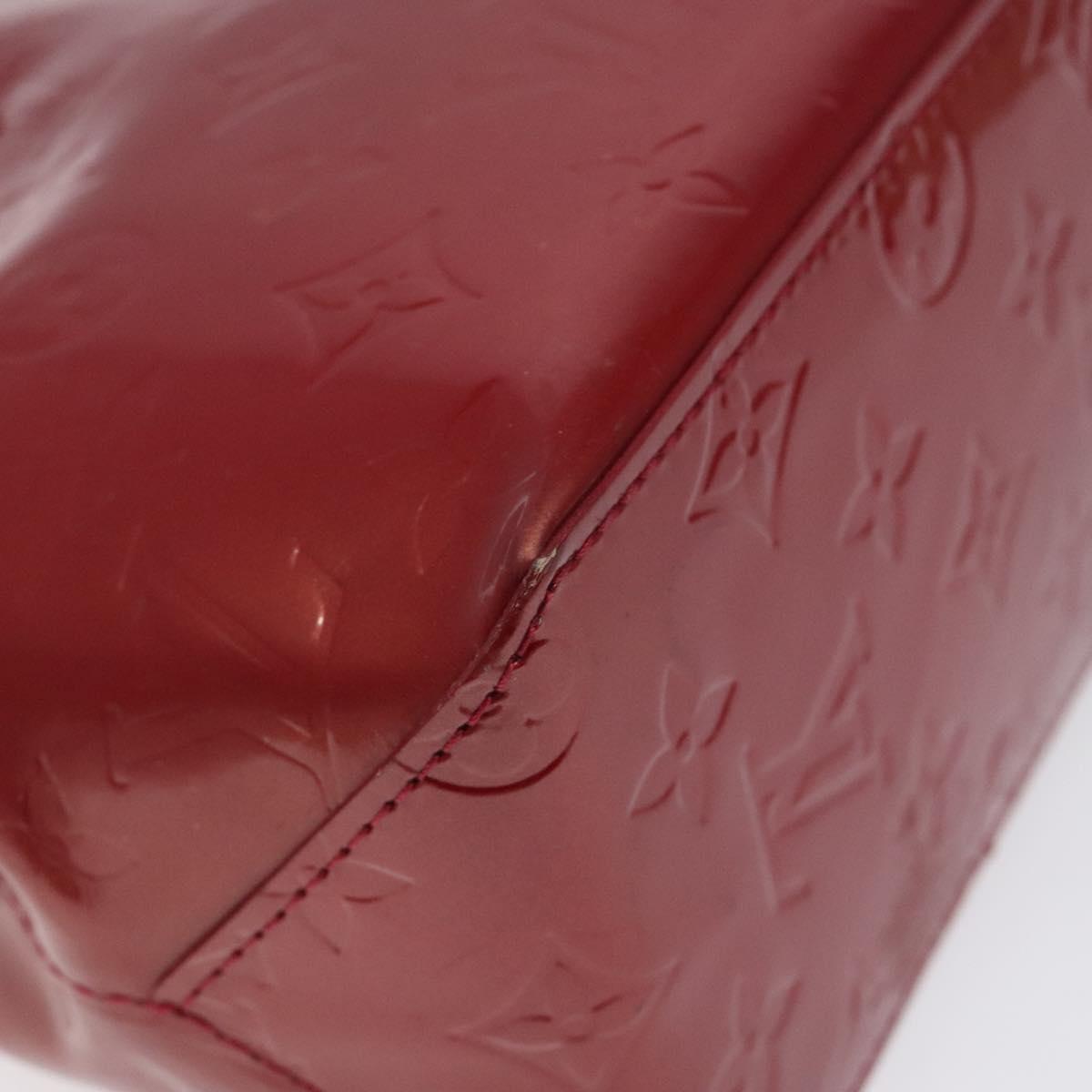 LOUIS VUITTON Monogram Vernis Reade PM Hand Bag Pomme D'amour M91990 Auth 118174