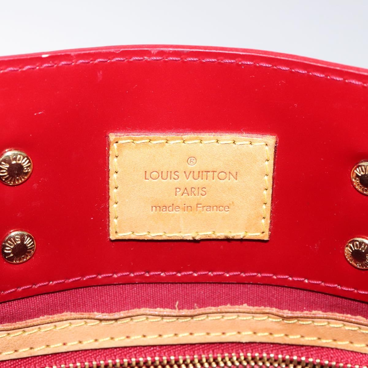 LOUIS VUITTON Monogram Vernis Reade PM Hand Bag Pomme D'amour M91990 Auth 118174