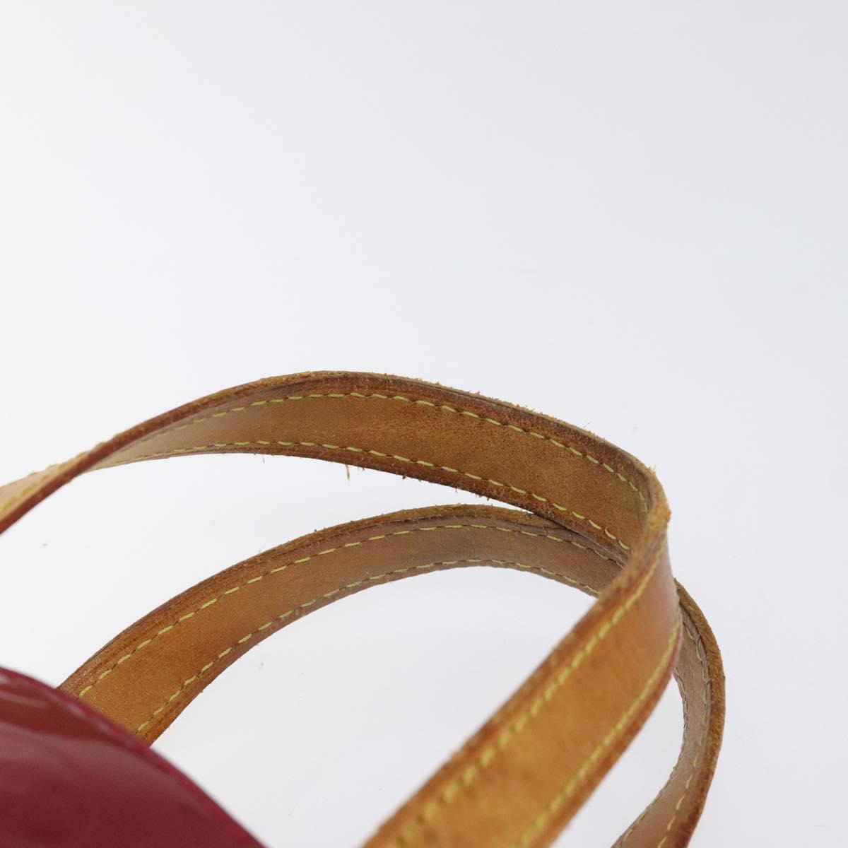 LOUIS VUITTON Monogram Vernis Reade PM Hand Bag Pomme D'amour M91990 Auth 118174